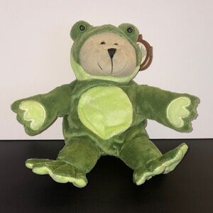 Starbucks Bearista Green Frog Costume Bear Plush 2005